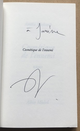 2001 envoi dédicace amelie - 2001,