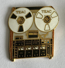 108 - Enamel Pin's RARE MAGNETOPHONE A BANDES TEAC VINTAGE émaillé 1988 U.S.A