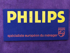 Télévision : plaque publicitaire télévision Philips - années 60