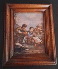 Ancien petit cadre en bois