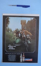 Authentique publicité CINZANO moto bmw R60 - R69 S- sous plastique
