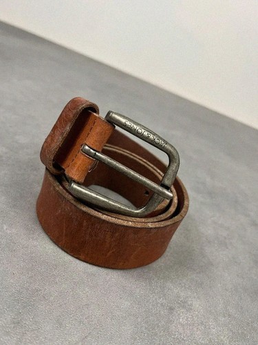 Ceinture cuir marron camel