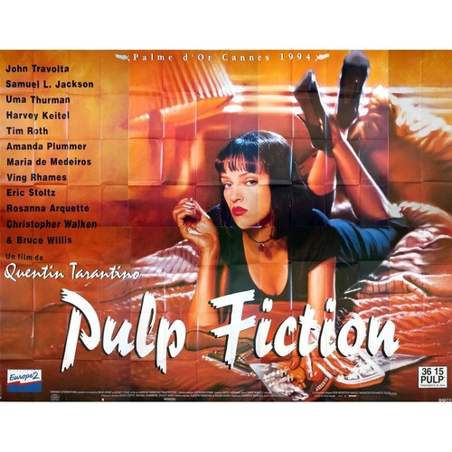 Pulp fiction affiche - fiction, film