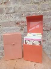 Vintage boite anciennes murale fiches recettes cuisine elle
