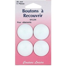 Boutons auto couvrant nylon 29