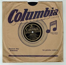 78T 25cm Tino ROSSI Disque Film MARINELLA -J'AIME LES FEMMES Phono COLUMBIA 1895