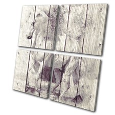 Horse Painting Vintage Animals