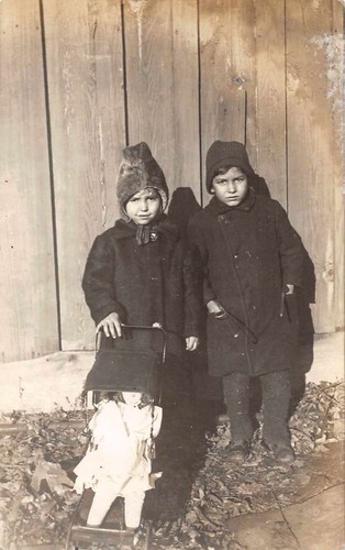 Children with baby - with, in