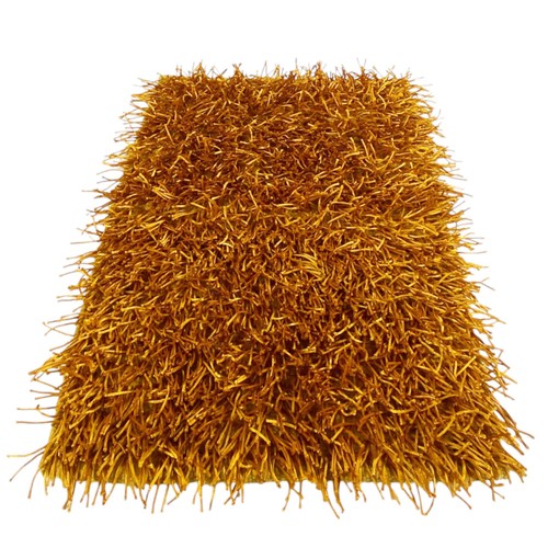 Tapis shaggy ocre moderne - tapis,