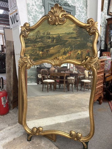 Trumeau ancien bois doré - ancien, en