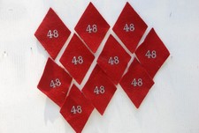 Lot 10 Losanges de bras Mle 45  48 éme SIM Section infirmiers militaires