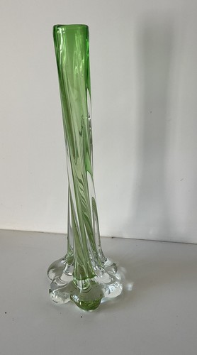 Ancien vase soliflore verre - soliflore,