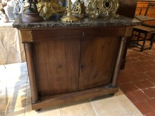 buffet empire en acajou et marbre