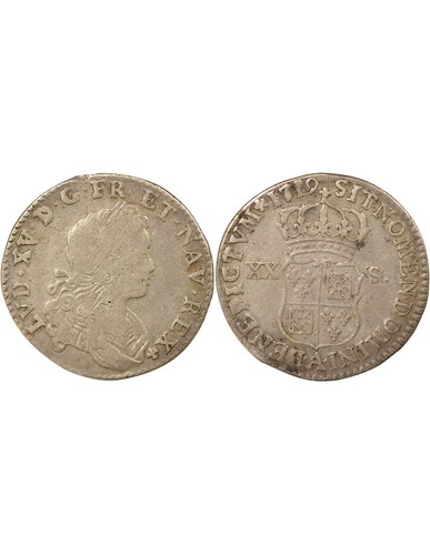 France louis 20 sols de - xv,