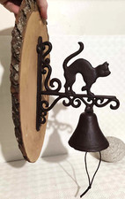 cloche murale chat en métal