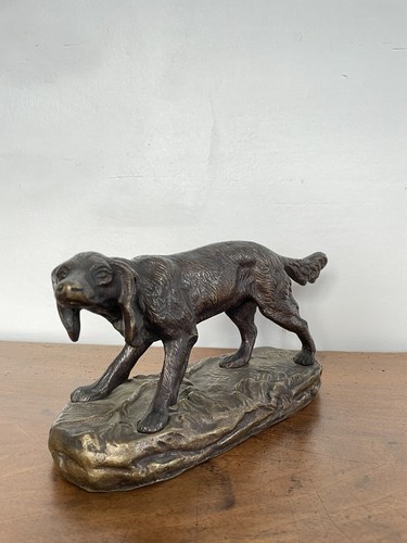 épagneul bronze patine - Épagneul,