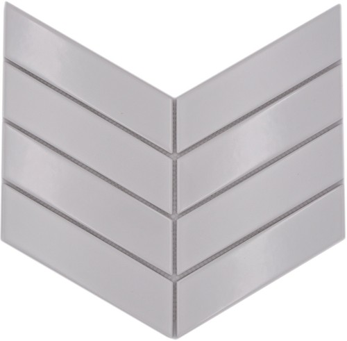 Mosaïque chevrons blanche mix - mosaïque,