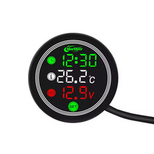 Thermomètre LED digital moto