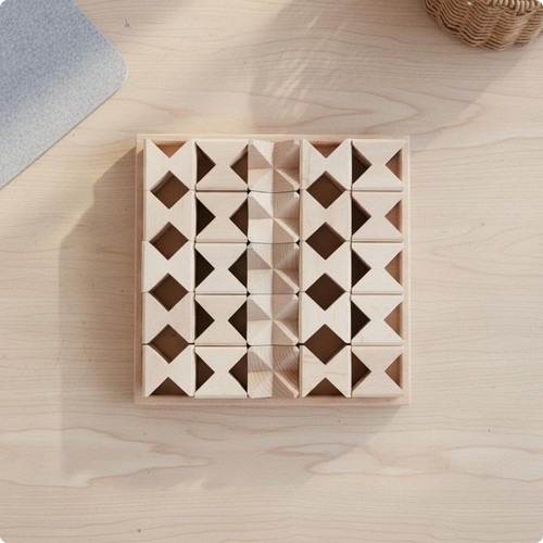 Blocs construction bois - blocs, en