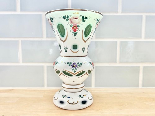 Vase verre bohemia haute - vase, en