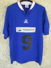 Maillot COUPE DU MONDE FRANCE 98 vintage n°9 football collection bleu M