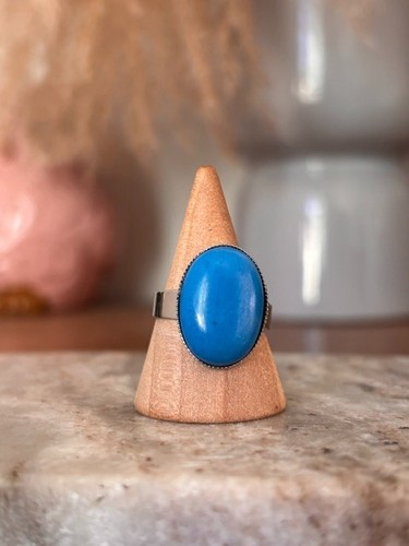 Bague turquoise naturelle - bague,