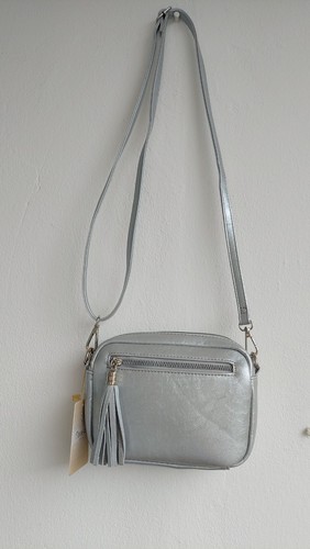Sac bandoulière argenté