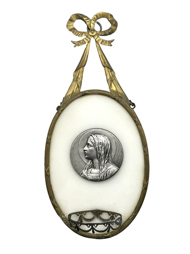 Bénitier ancien onyx - bénitier,