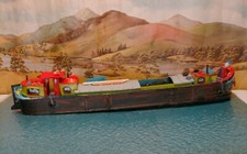 péniche modélisme ferroviaire réseau train 1/87 ho bateau fluvial barque diorama