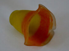 RETHONDES, tulipe pâte de verre, art déco, art nouveau, lustre, lampe, tulipe