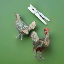 découpis anciens Lot Coq Et