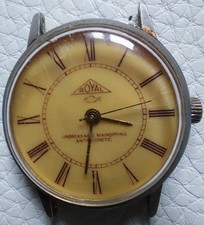 Ancienne Montre Mécanique ROYAL UNBREAKABLE MAINSPRING ANTIMAGNETIC  Poinçon