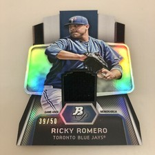 Ricky Romero 39/50 2012 Bowman