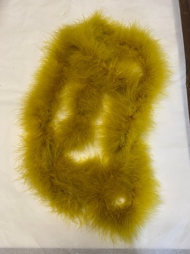 Boa plumes autruche - , jaune
