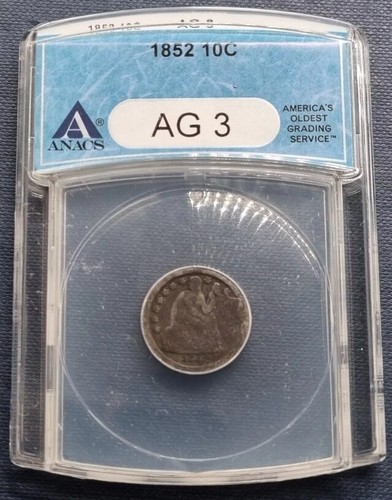 1852 seated liberty - 1852, low