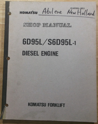 Komatsu 6d95l s6d95l - komatsu, s6d95l-1