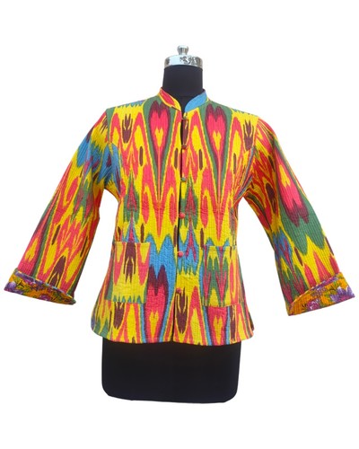 Jaune ikat matelassé 100 - jaune,