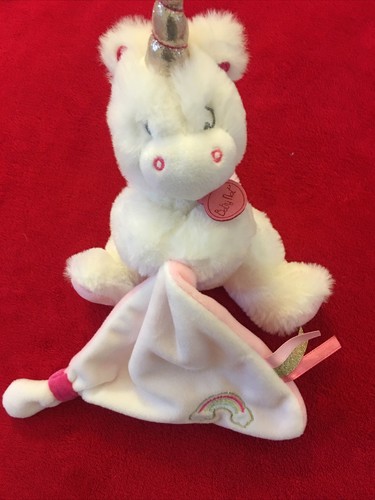 Doudou mouchoir licorne rose - doudou,