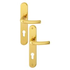 Poignées sur plaques clé I - laiton poli - Tokyo HOPPE