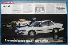 Publicité Papier - Voiture Honda Prélude De 1986