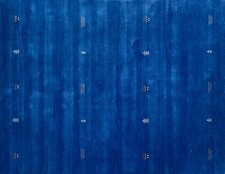 Gabbeh Bleu Tapis 200x300 CM Tissé à la Main 100% Laine Lori Debbich Loom G64T6