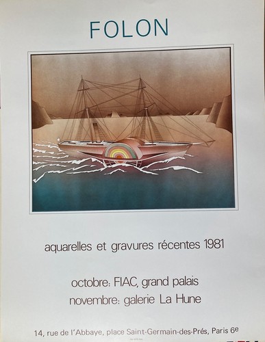 Folon jean michel - folon, affiche
