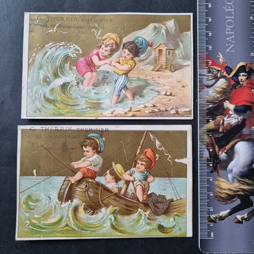 Chromos dorés anciens jeux - chromos,