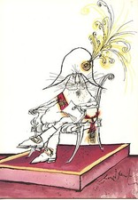 POSTCARD / CARTE POSTALE ILLUSTRATEUR RONALD SEARLE / LE PACHA / CAT CHAT