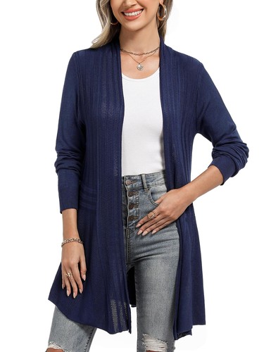 Gilet femme long tricot - gilet,