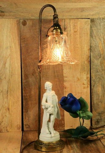 Lampe table ancienne - table, en