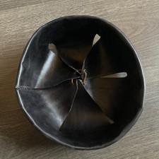 Reproduction Coiffe 1er Type T58 Cuir Noir Casque Adrian Ww1 1914 1918 Militaria