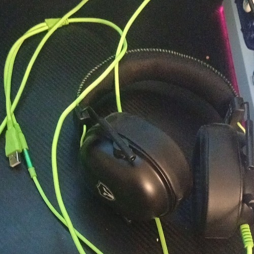 Casque gaming vert noir - gaming,