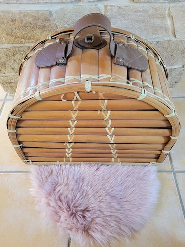 Ancienne valise bambou - ancienne,