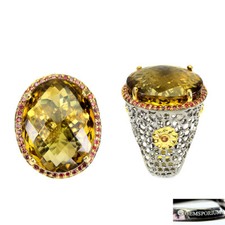 925 Bague en Argent Ovale